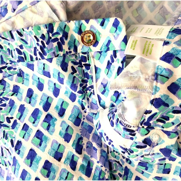 Lilly Pulitzer Kelly Skinny Ankle Pants Size 2 Resort White Pineapple Stretch - Picture 9 of 12